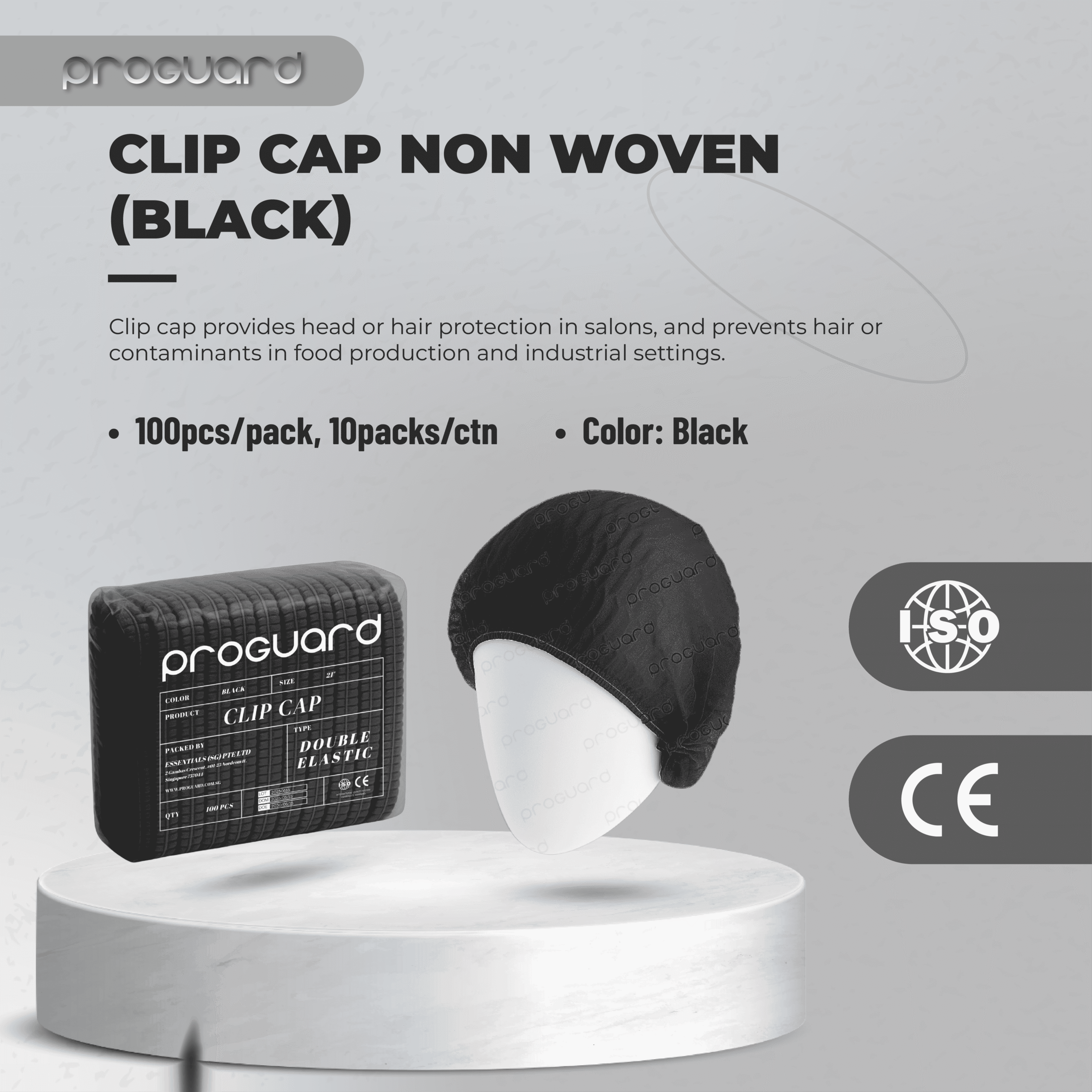 Proguard Non Woven Clip Cap - Image 2