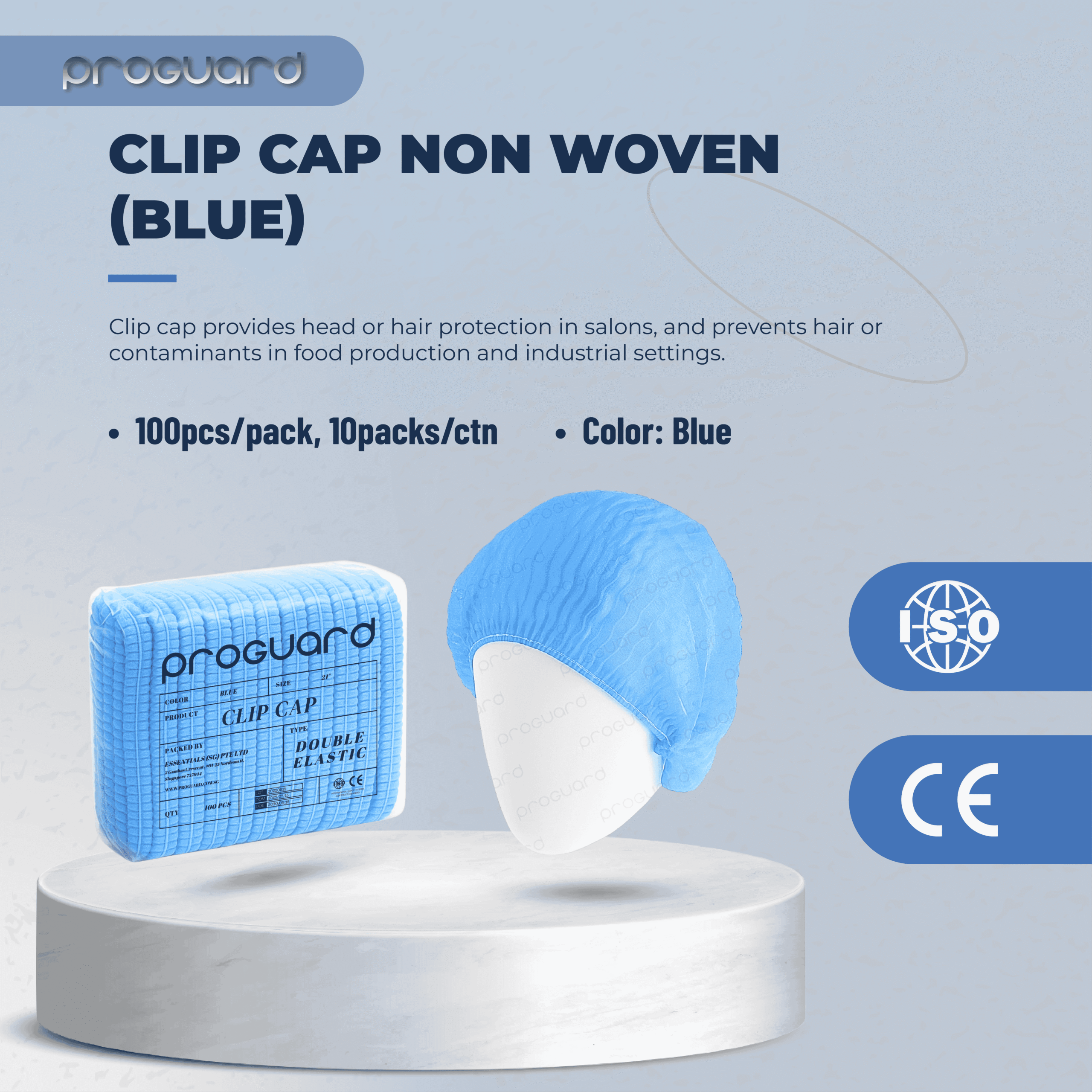 Proguard Non Woven Clip Cap - Image 3