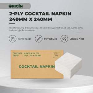 Origin Cocktail Napkin - 2 ply