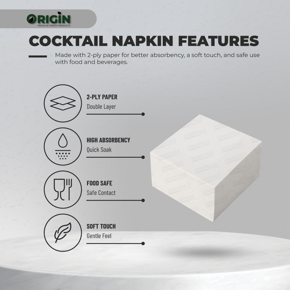 Origin Cocktail Napkin - 2 ply - Image 3