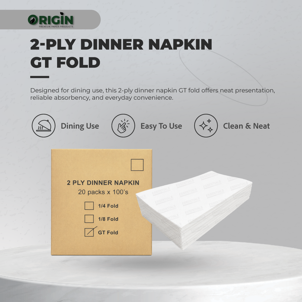 Origin Dinner Napkin - 2 ply