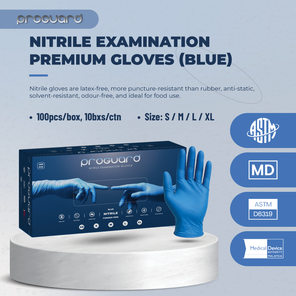 Proguard Nitrile Gloves Premium (Powder Free) - Image 3