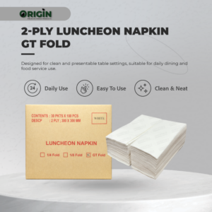 Origin Luncheon Napkin – 2 Ply (1/8-Fold)