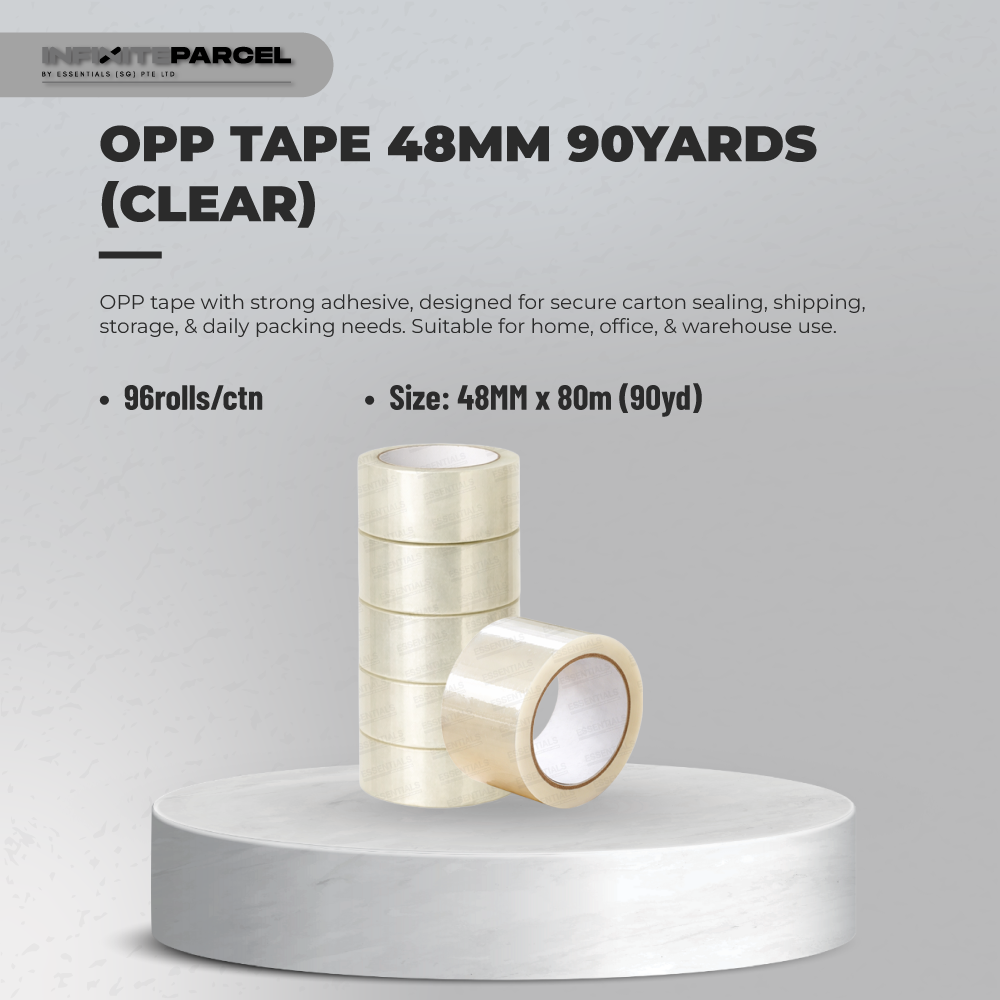 Trasparent Opp Tape - 48mm x 80m (90yd) - Image 4